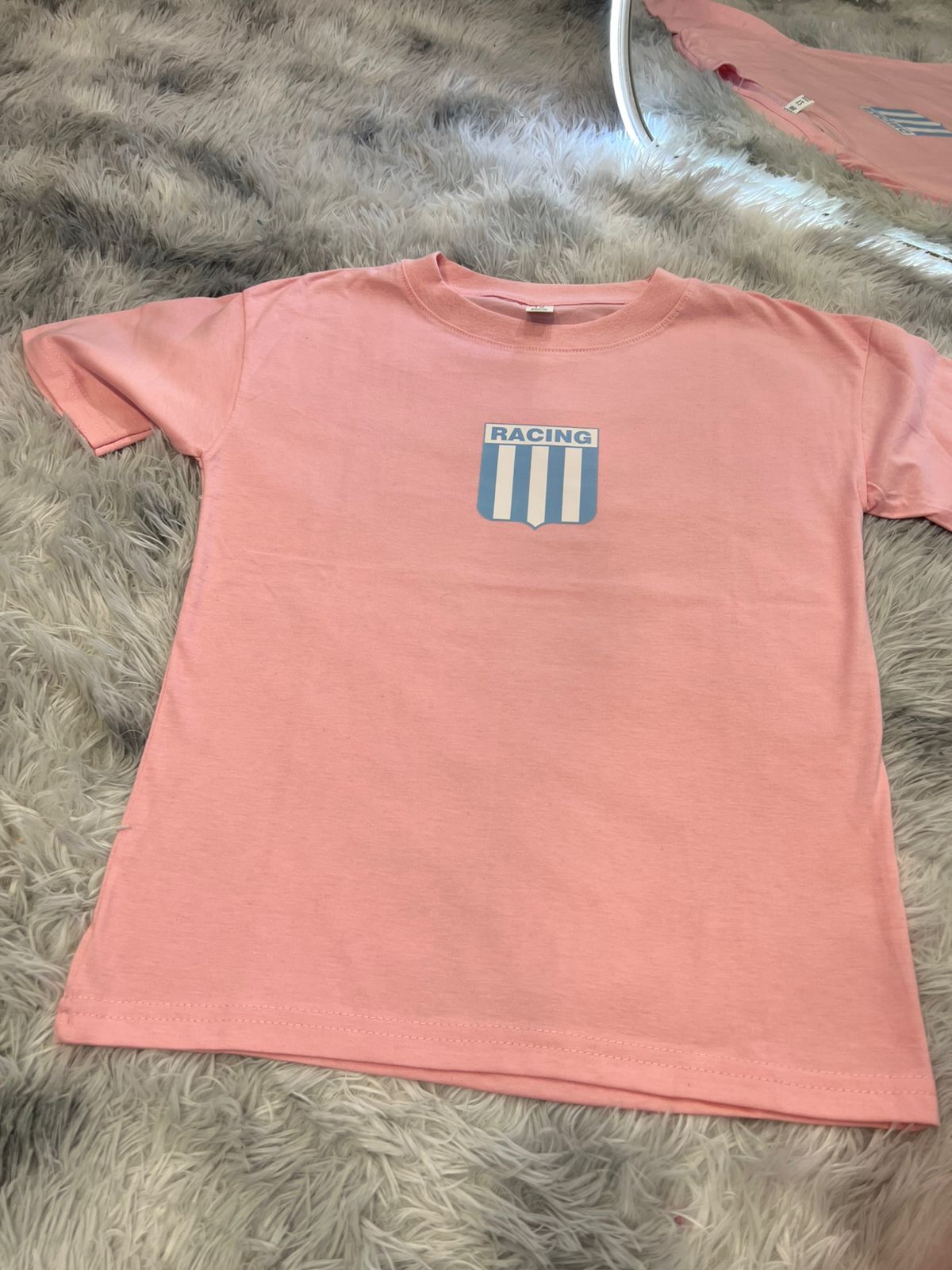NTDC-0020 Remera Niño/a Rosa Racing Club - Imagen 1