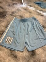SHORT RETRO BORDADO CELESTE - Imagen 3