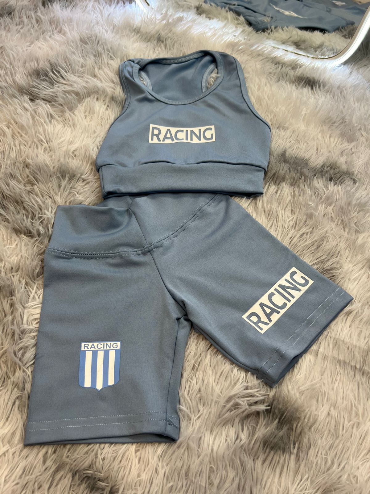 NTDC-0098 COMBO NIÑA top + biker RACING - Imagen 1